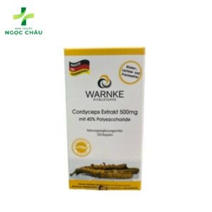 Warnke Cordyceps Extrakt 500mg (Hộp 120 Viên) - Viên uống đông trùng hạ thảo, tăng sức đề kháng