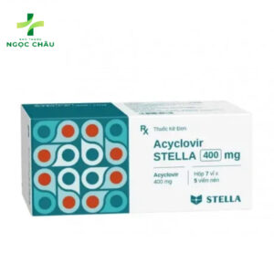 Thuốc Acyclovir Stella 400mg - điều trị nhiễm virus Herpes Simplex (7 vỉ x 5 viên)
