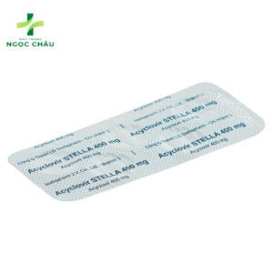 Thuốc Acyclovir Stella 400mg - điều trị nhiễm virus Herpes Simplex (7 vỉ x 5 viên)