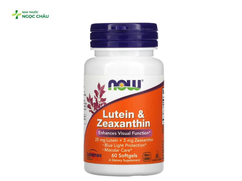 Viên Uống Bổ Mắt NOW Foods Lutein & Zeaxanthin