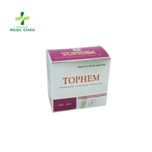 Thuốc Tophem - Bổ sung sắt, phòng ngừa thiếu máu (10 vỉ x 10 viên)